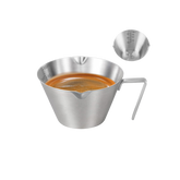 Tazas de café expreso Carrottimes plateadas de 100 ml